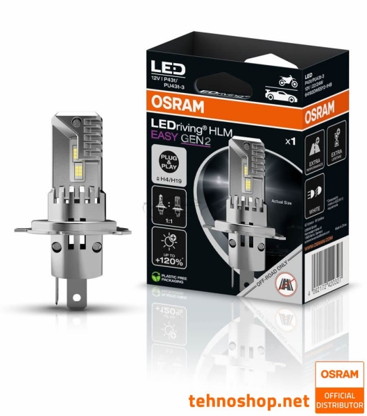 LED ŽARNICA H4 OSRAM LEDriving HL EASY 64193DWESY2-1HB 12V P43t 1HB