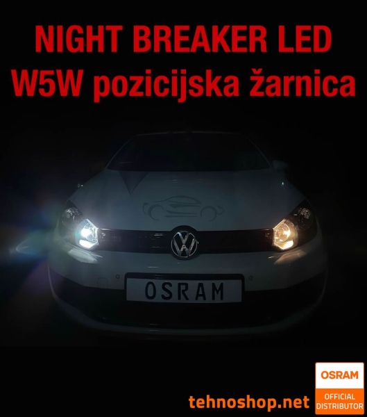 LED ŽARNICE OSRAM NIGHT BREAKER LED W5W 2825DWNB-2HFB 6000K 12V