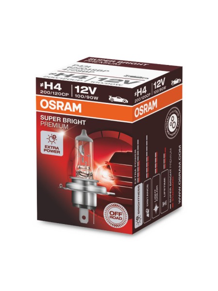 ŽARNICA OSRAM HALOGEN H4 62204SBP 100/90W 12V P43T FS1