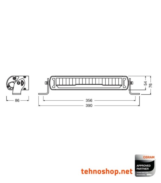 LED DELOVNA LUČ OSRAM LEDriving LIGHTBAR 45/1W 12/24V MX250-CB LEDDL110-CB