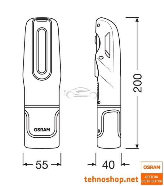 LED DELOVNA SVETILKA OSRAM LEDinspect MINI250 LEDIL401