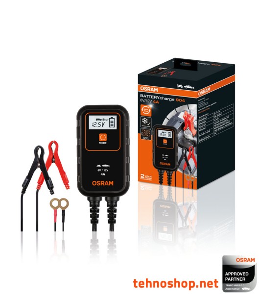 POLNILEC AKUMULATORJA OSRAM BATTERYcharge 904 OEBCS904 6V/12V