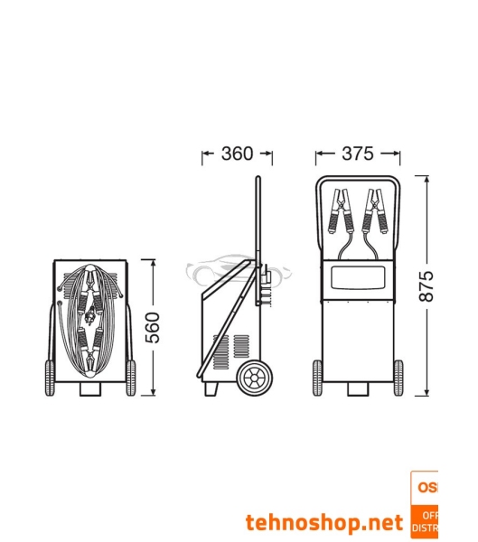 BATTERY CHARGER AND JUMP STARTER OSRAM BATTERYcharge PRO 60A OSCP60T 12V/24V