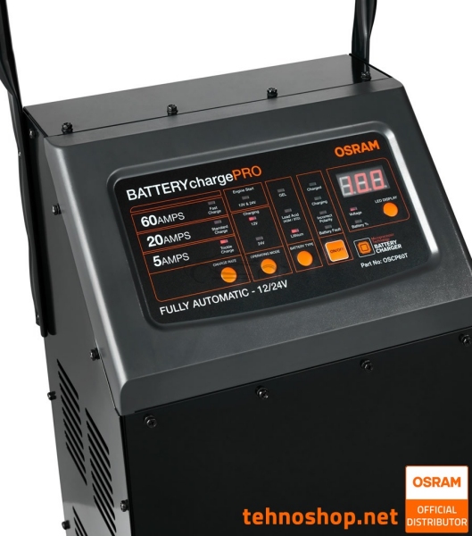 BATTERY CHARGER AND JUMP STARTER OSRAM BATTERYcharge PRO 60A OSCP60T 12V/24V