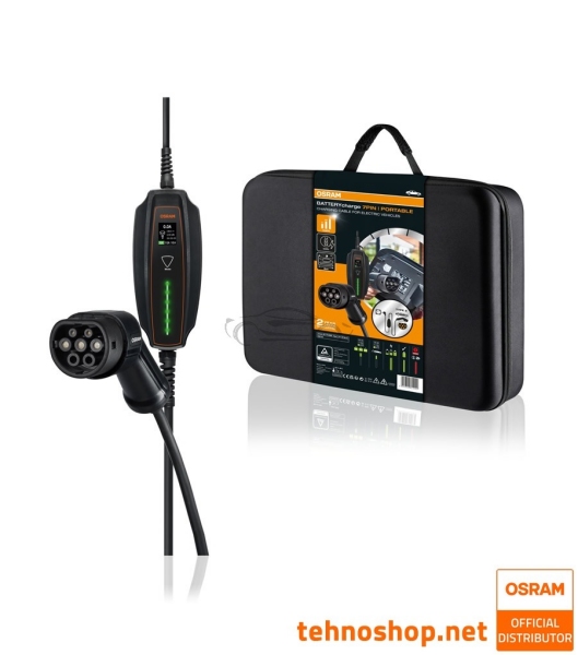 PRENOSNI POLNILNI KABLI ZA ELEKTRIČNA VOZILA OSRAM BATTERYcharge OPC20A05 7PIN