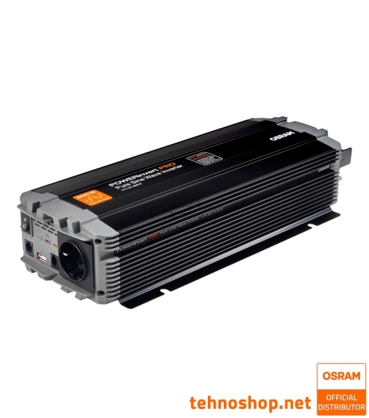 INVERTER OSRAM POWERinvert PRO 12V DC - 230V AC 600W RCD OEINVPAR6