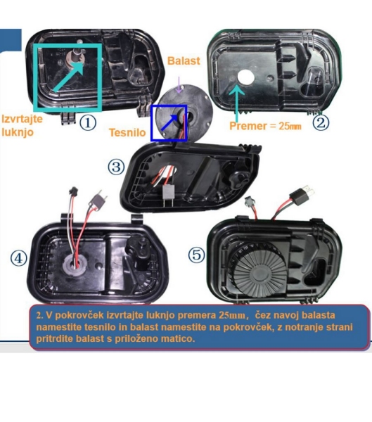 KIT KOMPLET XENON HID KD2 HIR2 9012 5000K