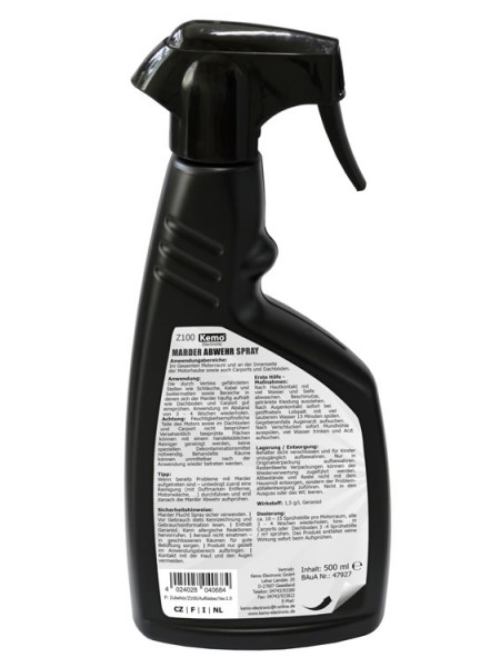 RAZPRŠILO SPREJ ZA ODGANJANJE KUN, MAČK, PSOV KEMO Z100