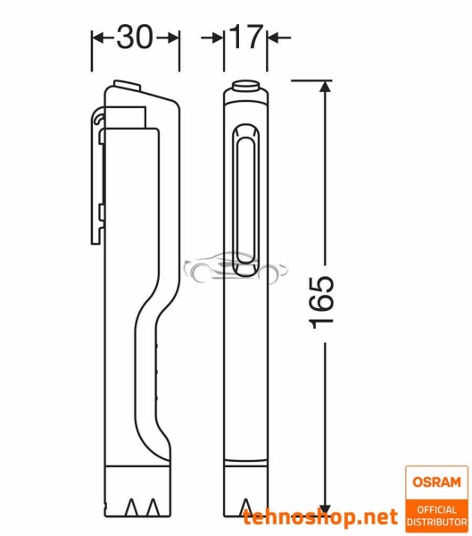 SET OF 12 OSRAM LEDinspect® POCKET 110 ESSENTIAL LED WORK LIGHTS LEDIL425ESN