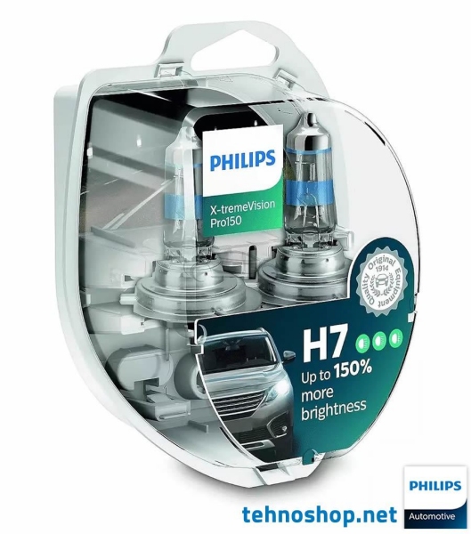 ŽARNICA PHILIPS HALOGEN H7 X-tremeVision Pro +150% 12972XVPS2 55W 12V PX26d S2