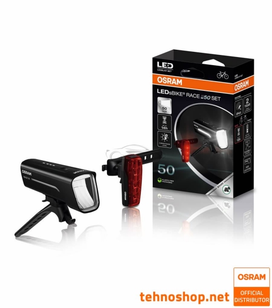 SET PREDNJE IN ZADNJE LED LUČI ZA KOLO OSRAM LEDsBIKE RACE 50 SET