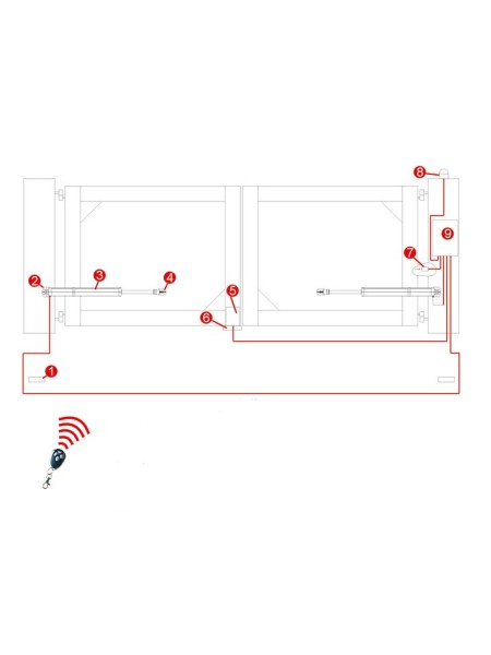POGON ELEKTROMOTORNI  560 KG ZA KRILNA VRATA