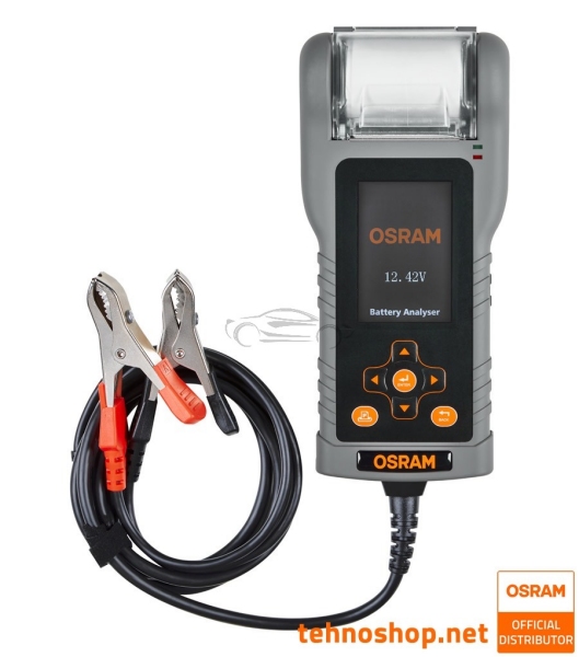 TESTER AKUMULATORJEV S TISKALNIKOM OSRAM BATTERYtest PRO OBAG900