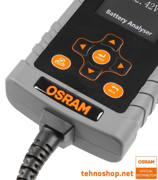 TESTER AKUMULATORJEV S TISKALNIKOM OSRAM BATTERYtest PRO OBAG900