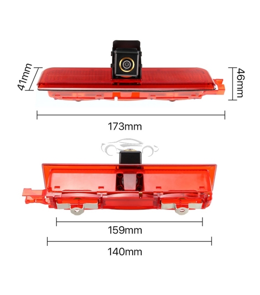 VZVRATNA KAMERA AHD ZA VW CADDY (03-19) TRETJA ZAVORNA LUČ BCVW-CADDY-T6