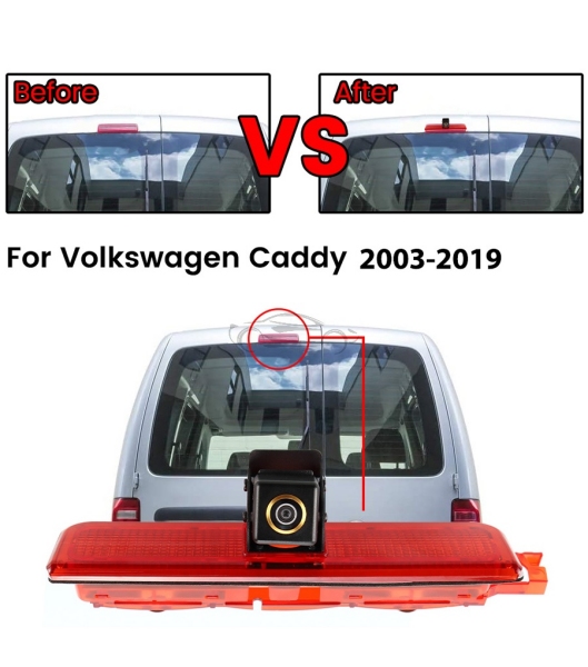 VZVRATNA KAMERA AHD ZA VW CADDY (03-19) TRETJA ZAVORNA LUČ BCVW-CADDY-T6