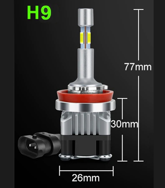 LED ŽARNICE H8/H9/H11/H16 KIT KOMPLET 360° CSP 4500lm 6500K