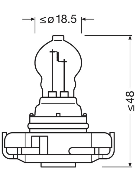 BULB OSRAM PS19W 12V 19W 5201 PG20-1 FS1