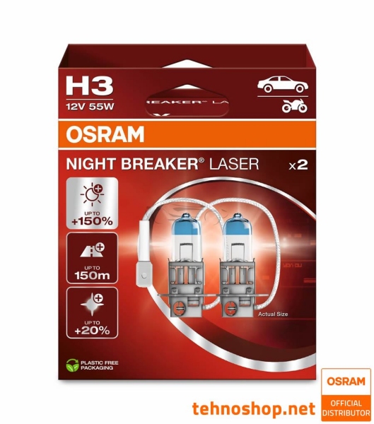 ŽARNICA OSRAM HALOGEN H3 64151NL-2HB ORIGINAL 55W PK22s 2HB