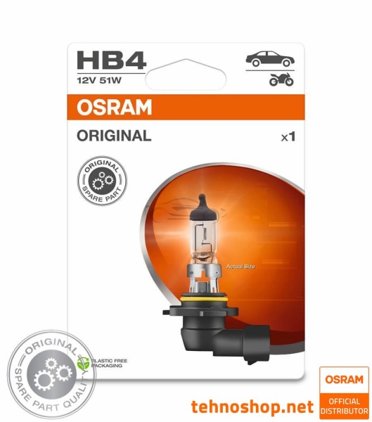 ŽARNICA OSRAM HALOGEN HB4 9006-1BL ORIGINAL 55W 12V P22d 1BL