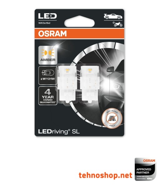ŽARNICA OSRAM LED WY21W LEDriving SL 12V 1,3W 7504DYP-02B WX3x16d BLI2