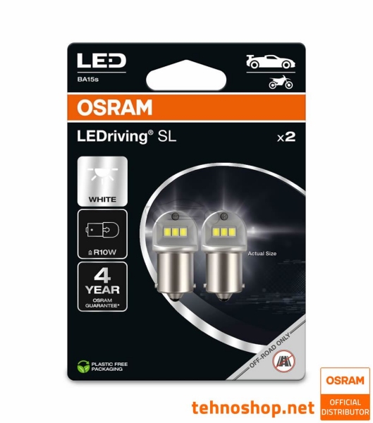 ŽARNICA OSRAM LED R10W LEDriving SL 12V 1,2W 5008DWP-2BL BA15s 2BL