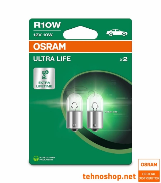 ŽARNICA OSRAM R10W 5008ULT-2BL ULTRALIFE 10W 12V BA15s 2BL
