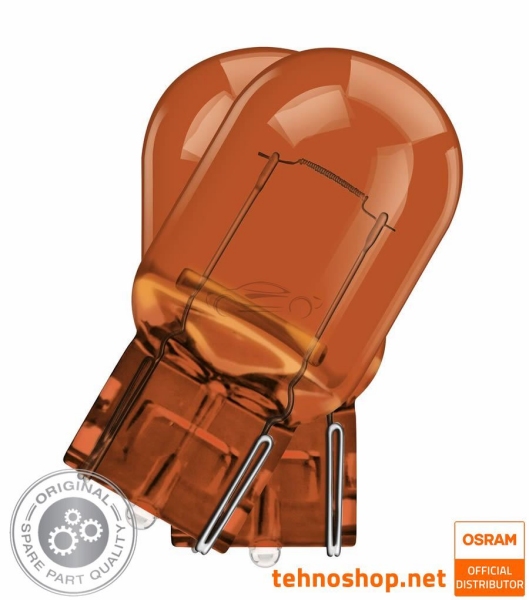 OSRAM WY21W ORANGE BULB 7504-2BL ORIGINAL 12V WX3x16d 2BL