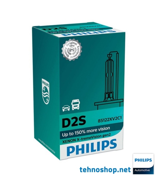 ŽARNICA PHILIPS XENON D2S X-TREMEVISION gen2 85122XV2 85V 35W P32d-2 C1