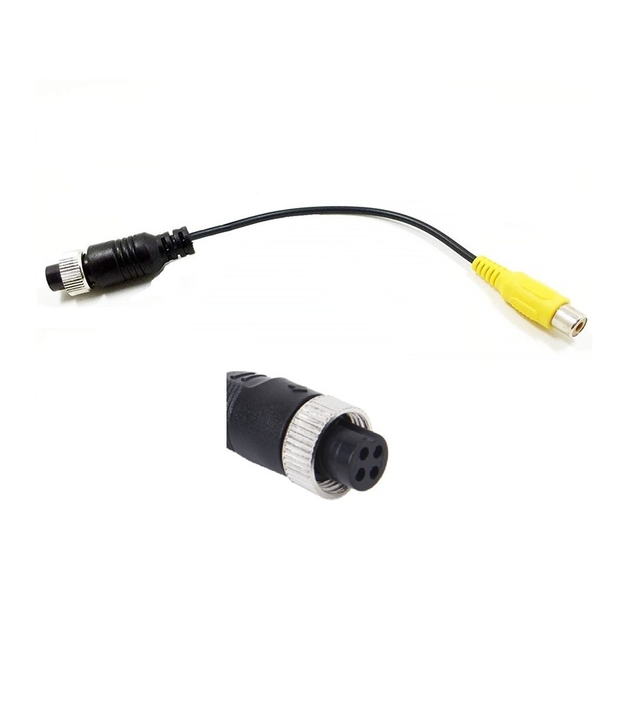 VIDEO KABEL ADAPTER ZA VZVRATNO KAMERO RCA/M12 RCA-M12