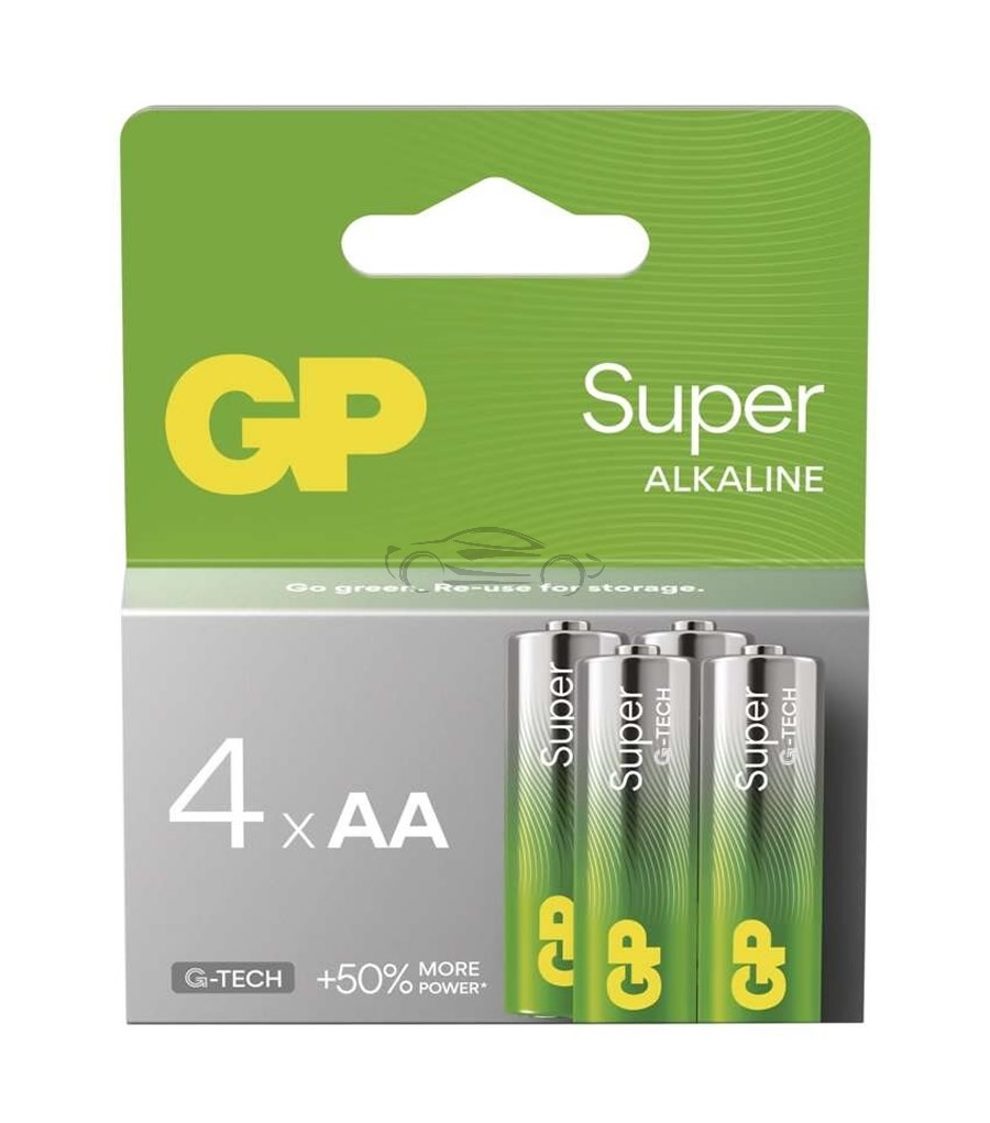 BATERIJSKI VLOŽEK GP, SUPER B01214, LR6, AA, 4 kos