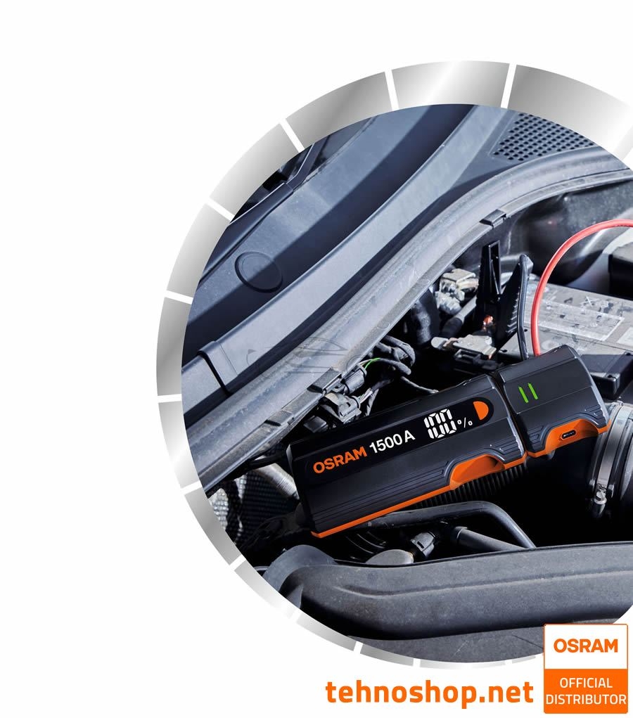 BOOSTER - JUMP STARTER OSRAM BATTERYjumpstart 1500 OJS030 12000mAh