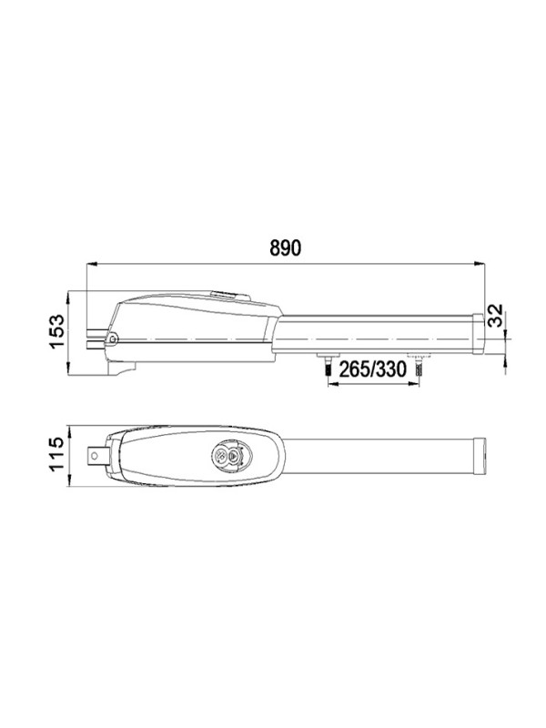 POGON ELEKTROMOTORNI 560 KG ZA KRILNA VRATA