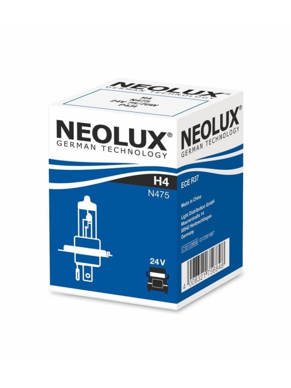 ŽARNICA NEOLUX HALOGEN H4 N475 75/70W 24V P43T FS1