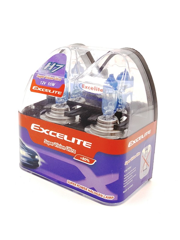 ŽARNICA EXCELITE H7 SUPER VISION ULTRA +80% 12V 55W PX26d