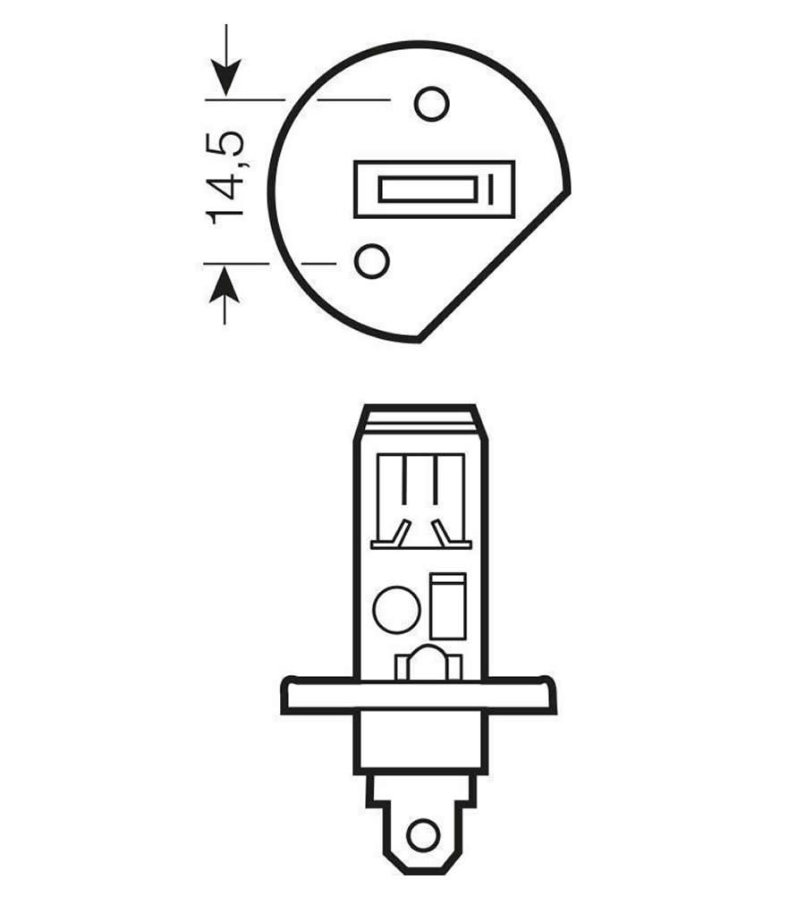 ŽARNICA EXCELITE HALOGEN  H1 LONG LIFE 12V 55W P14.5s