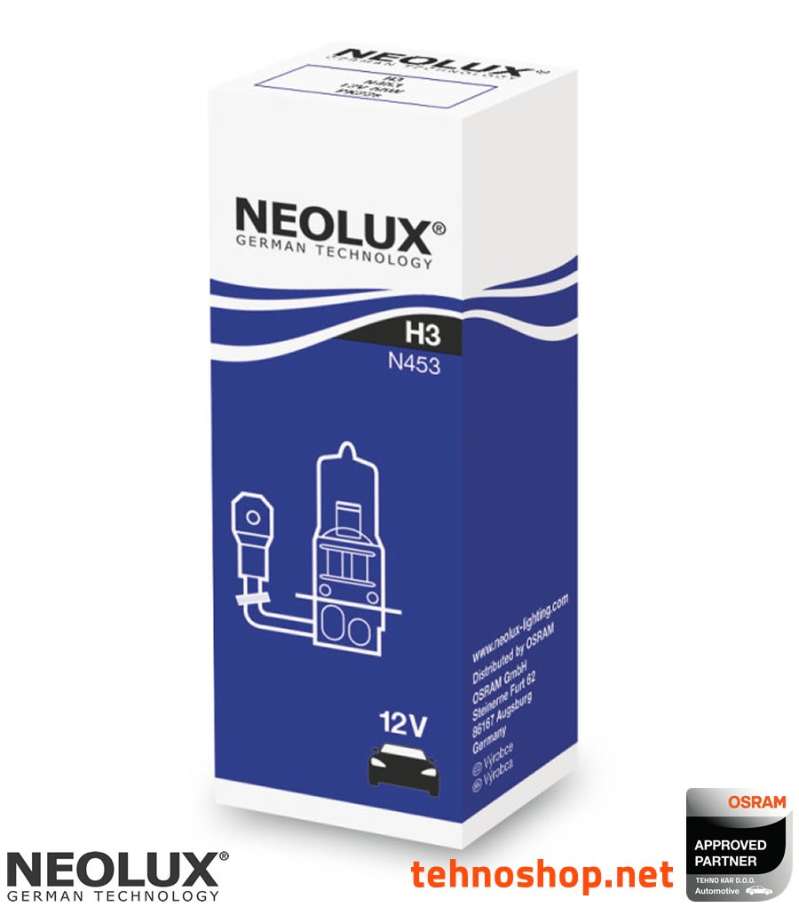 ŽARNICA NEOLUX HALOGEN H3 N453 55W 12V PK22S FS1