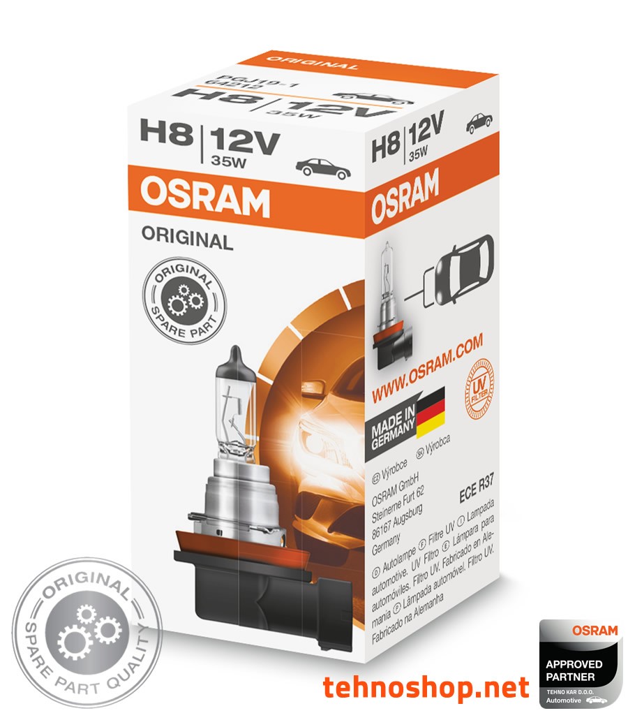 ŽARNICA OSRAM HALOGEN H8 64212 35W 12V PGJ19-1 FS1