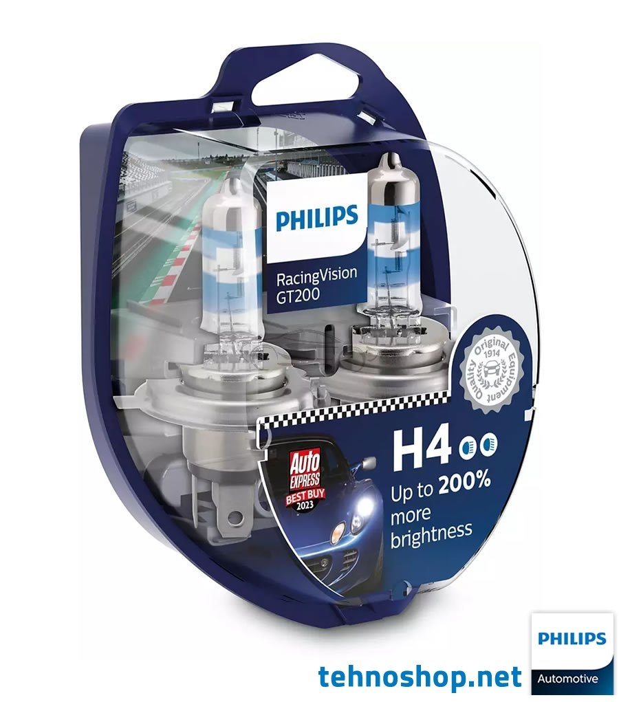 ŽARNICA PHILIPS H4 12V 60/55W 12342RGTS2 RacingVision GT200 duopack