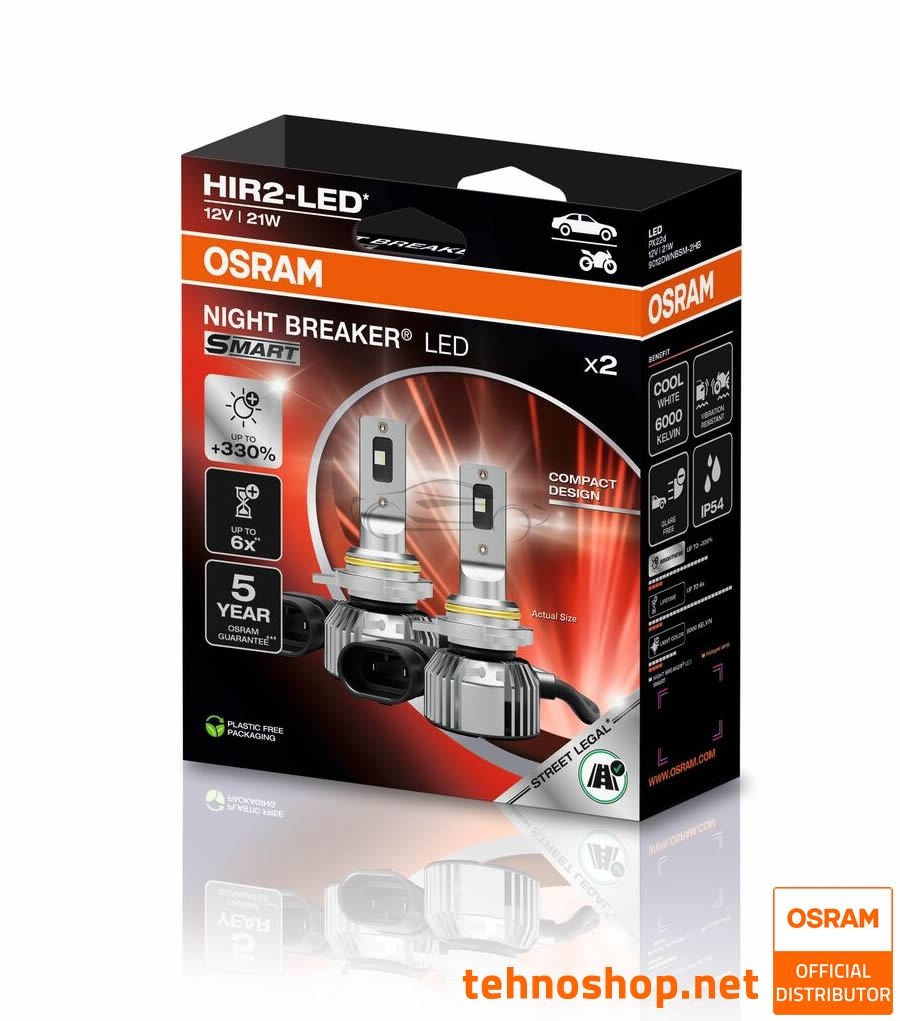 LED ŽARNICE OSRAM NIGHT BREAKER SMART HIR2 9012DWNBSM-2HB 12V PX22d 2HB