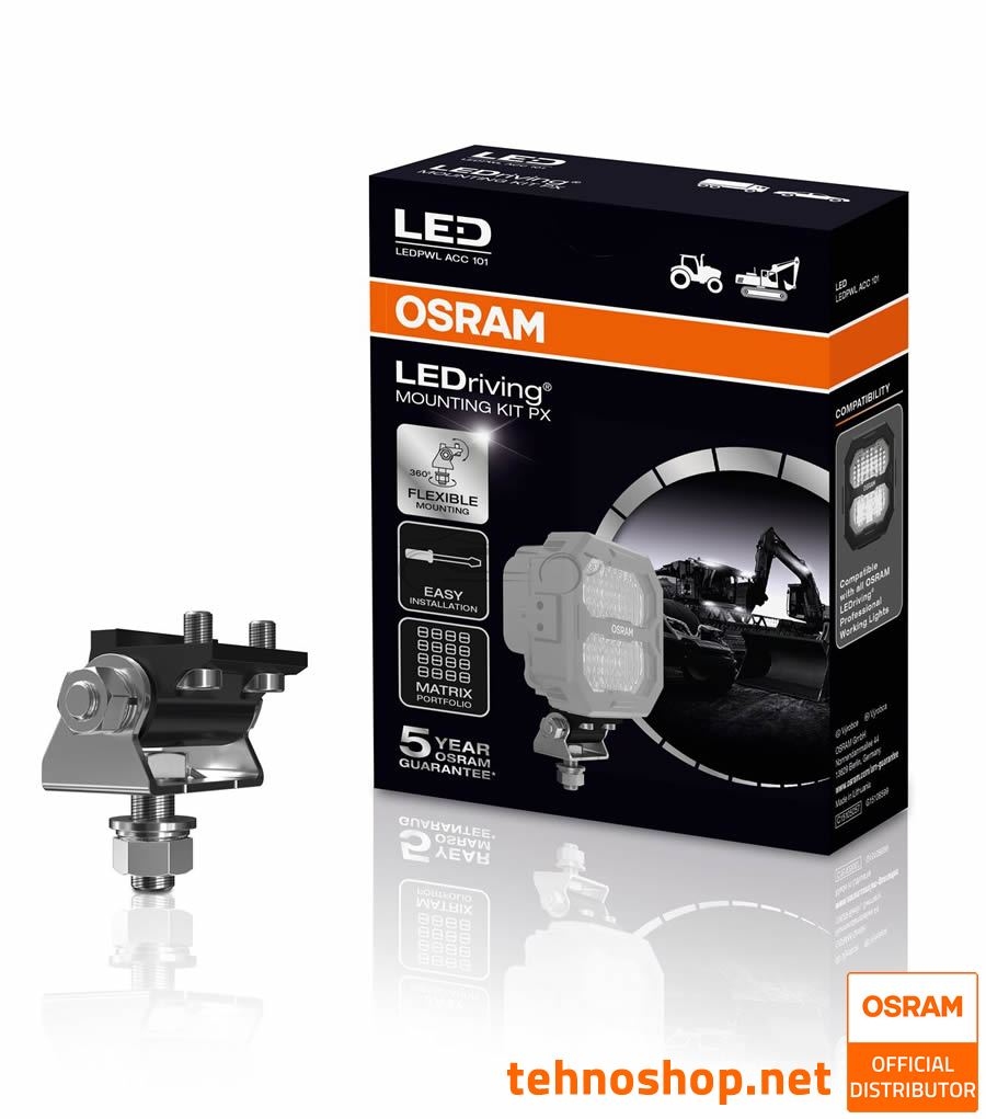 KIT ZA MONTAŽO DELOVNE LUČI OSRAM LEDriving PX (za 1 luč) LEDPWL ACC 101