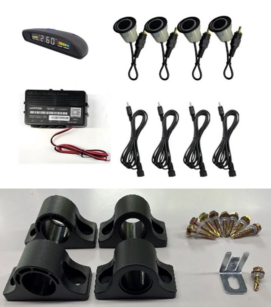 KOMPLET BREZŽIČNIH PARKIRNIH SENZORJEV Z ZASLONOM HPW-048E-TK ZA TOVORNA VOZILA