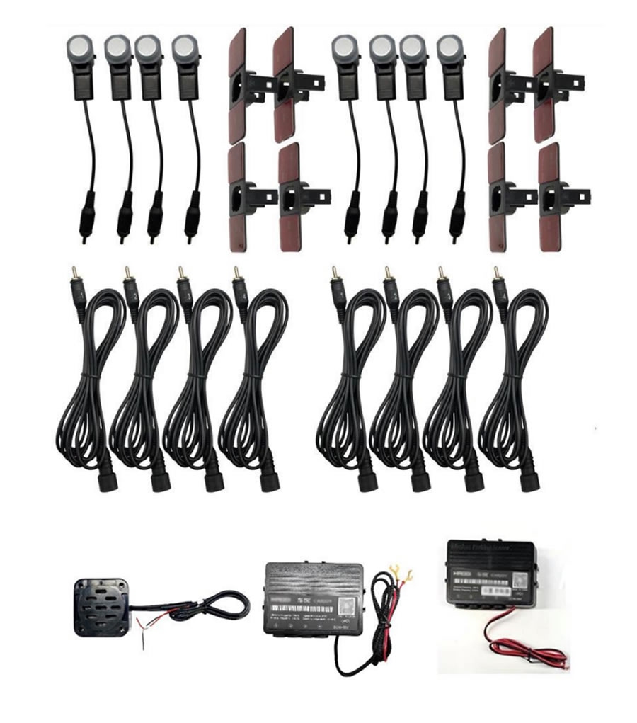 KOMPLET 8x BREZŽIČNIH PARKIRNIH SENZORJEV HPW-G444E