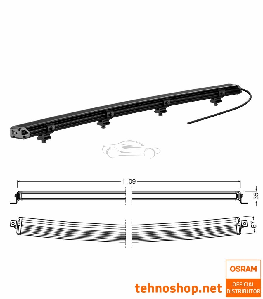LED DELOVNA LUČ OSRAM LEDriving® LIGHTBAR 94W 12/24V VX1000-CB SR SM LEDDL135-CB SR SM