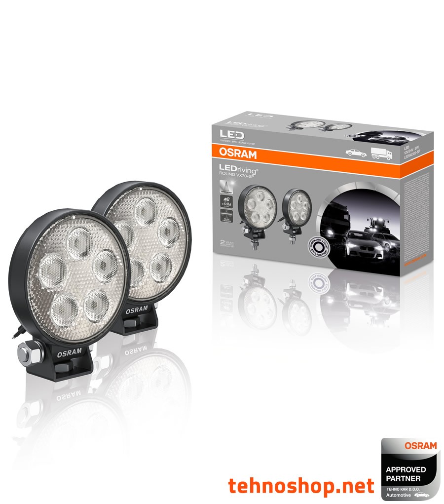 LED DELOVNA LUČ OSRAM LEDriving ROUND 8W 12/24V VX70-SP LEDWL102-SP