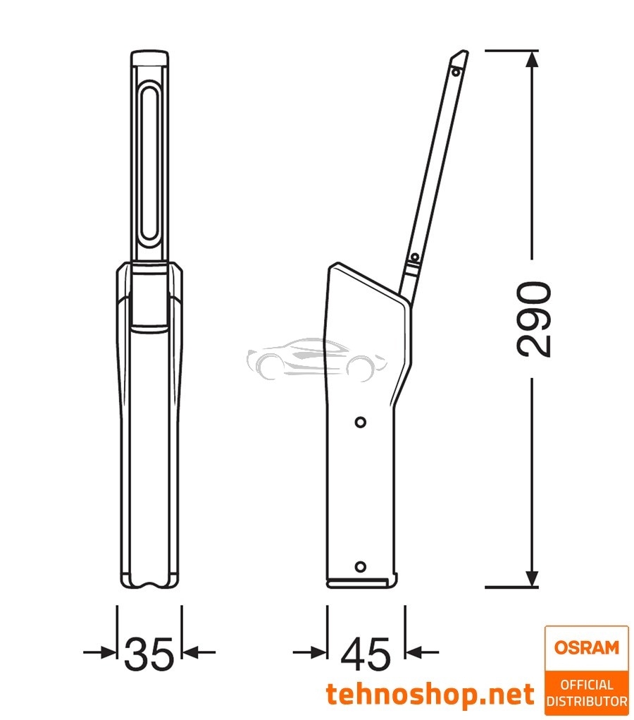 LED DELOVNA SVETILKA OSRAM LEDinspect SLIM500 LEDIL403
