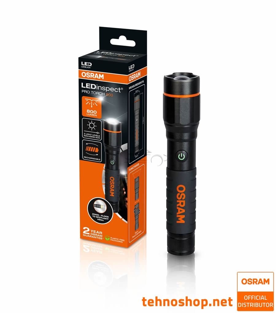 LED DELOVNA SVETILKA OSRAM LEDinspect PRO TORCH 800 LEDIL431