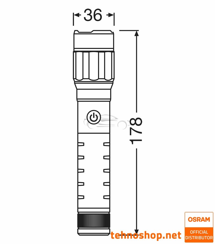 LED DELOVNA SVETILKA OSRAM LEDinspect PRO TORCH 800 LEDIL431