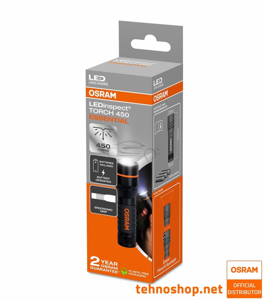 LED WORK LIGHT OSRAM LEDinspect® TORCH 450 ESSENTIAL LEDIL429ESN