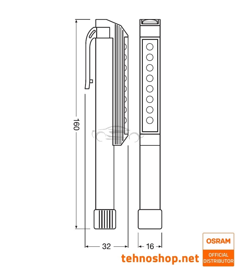 LED DELOVNA SVETILKA OSRAM LEDIL203 INSPECTION LAMP BLI1